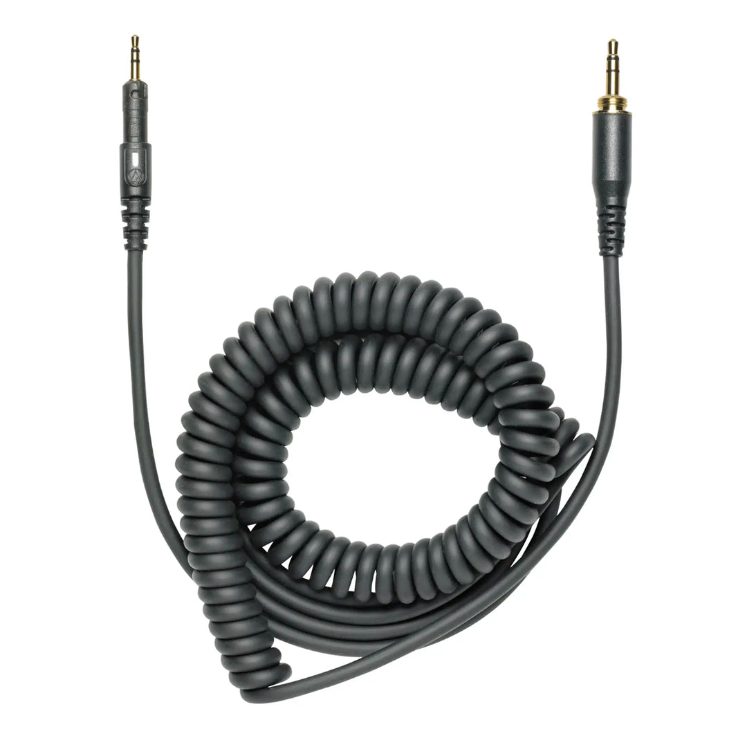 Audio-Technica ATH-M50x headphones coiled cable whitebox