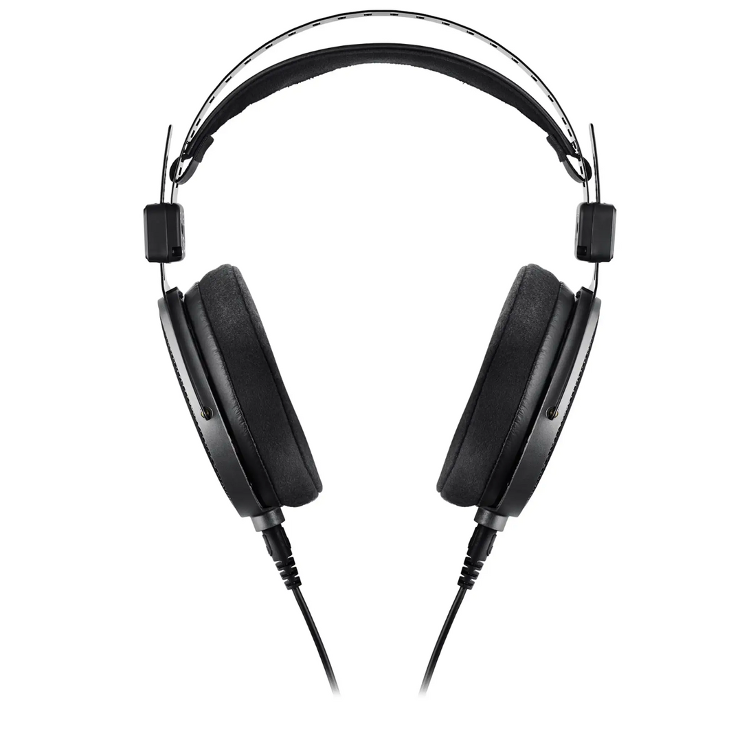 Audio-Technica ATH-R70xa headphones with cable front facing view whitebox
