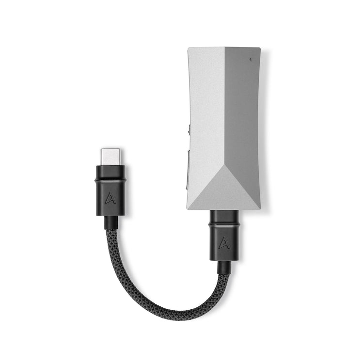 Astell&amp;Kern HC4 top with attached cable over white background