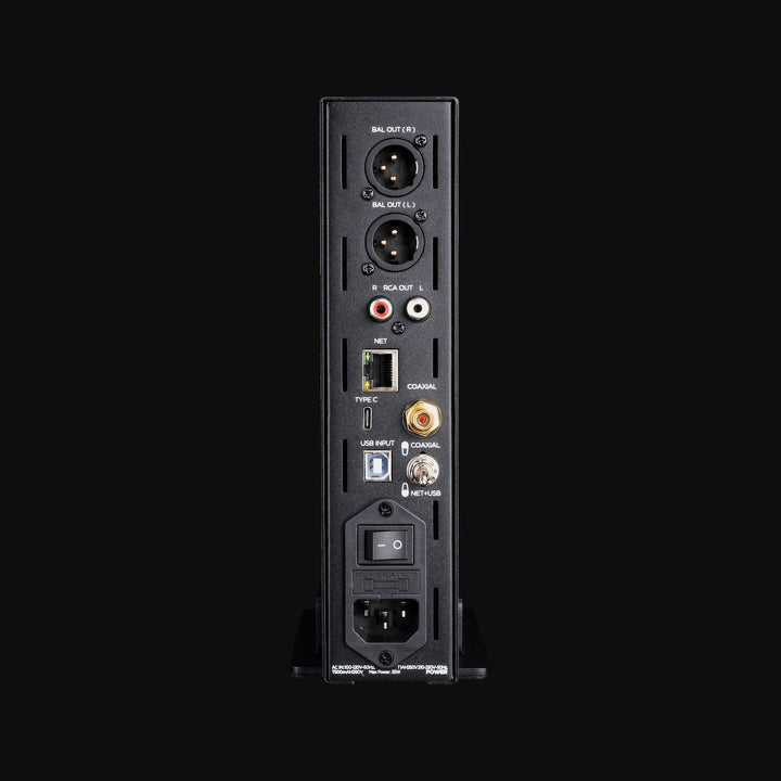 HIFIMAN EF499 rear over black background