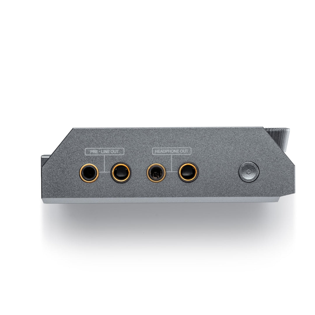 Astell&amp;Kern KANN Ultra top highlighting connections over white background