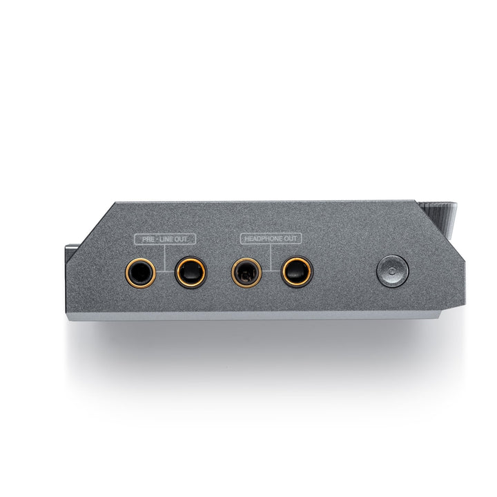 Astell&amp;Kern KANN Ultra top highlighting connections over white background
