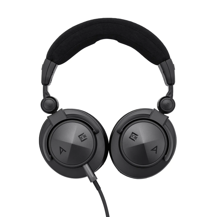 Astell&amp;Kern x Ultrasone Virtuoso headphone ear cups face forward center whitebox