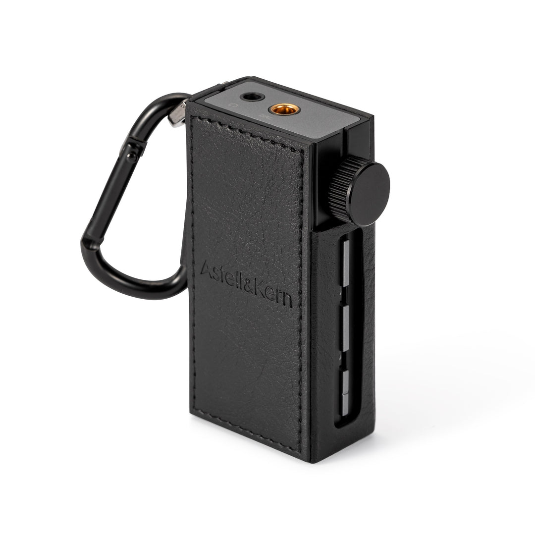 Astell&amp;Kern HB1 case front 3 quarter vertical over white background
