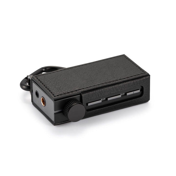 Astell&amp;Kern HB1 case rear profile 3 quarter horizontal over white background