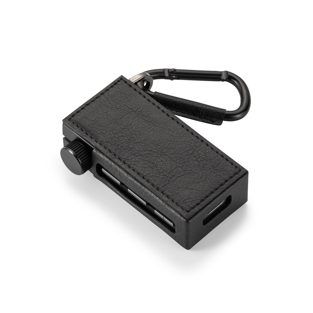 Astell&amp;Kern HB1 case rear 3 quarter over white background