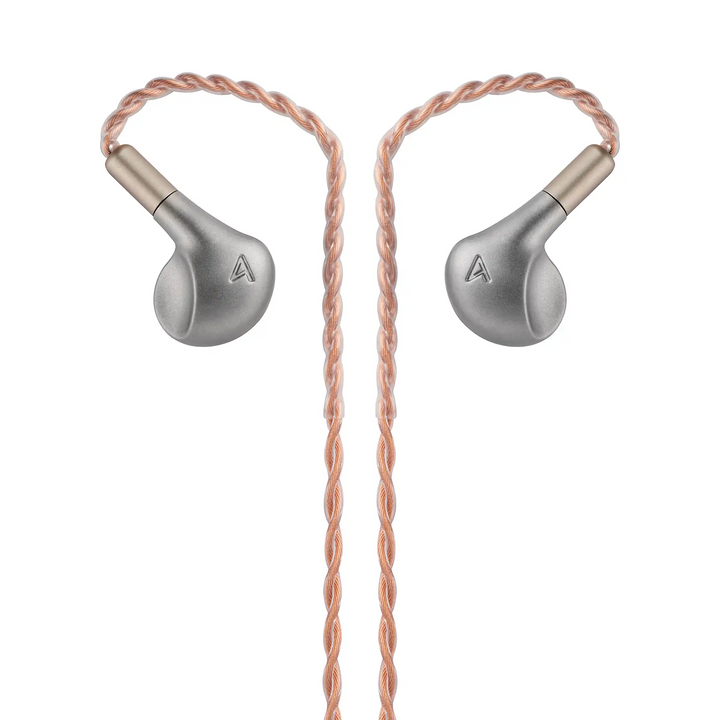 Astell&amp;Kern LUNA IEMs floating front mirrored with cable attached whitebox