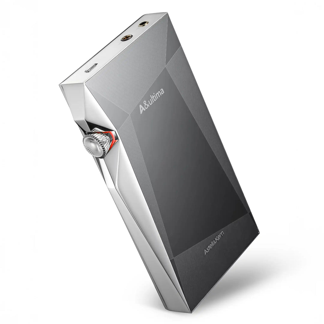 Astell&amp;Kern SP4000 DAP silver rear rotated left 180 degrees whitebox