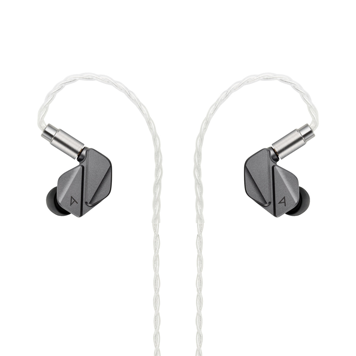 Astell&Kern AK ZERO2 front with attached stock cable over white background
