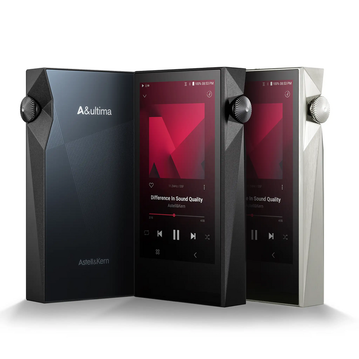Astell&amp;Kern SP3000M x3 black and copper nickel front and back quarter whitebox 