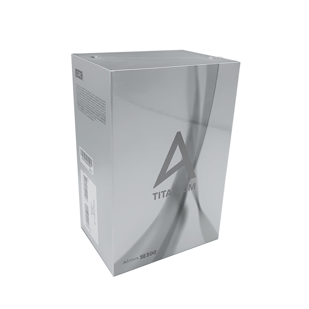 Astell&amp;Kern SE300 Titan retail box front 3 quarter over white background