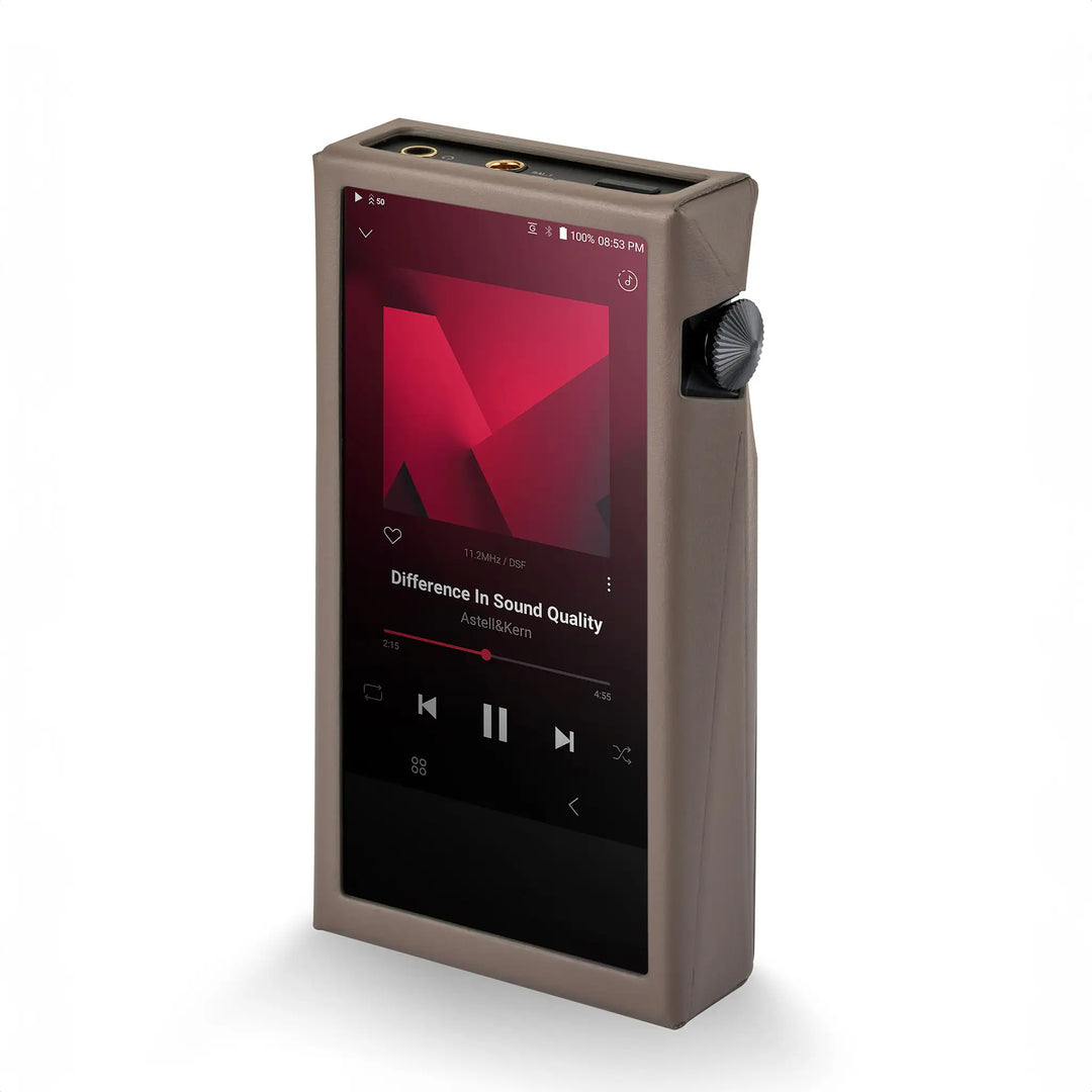 Astell&amp;Kern SP3000M front right quarter in brown case whitebox