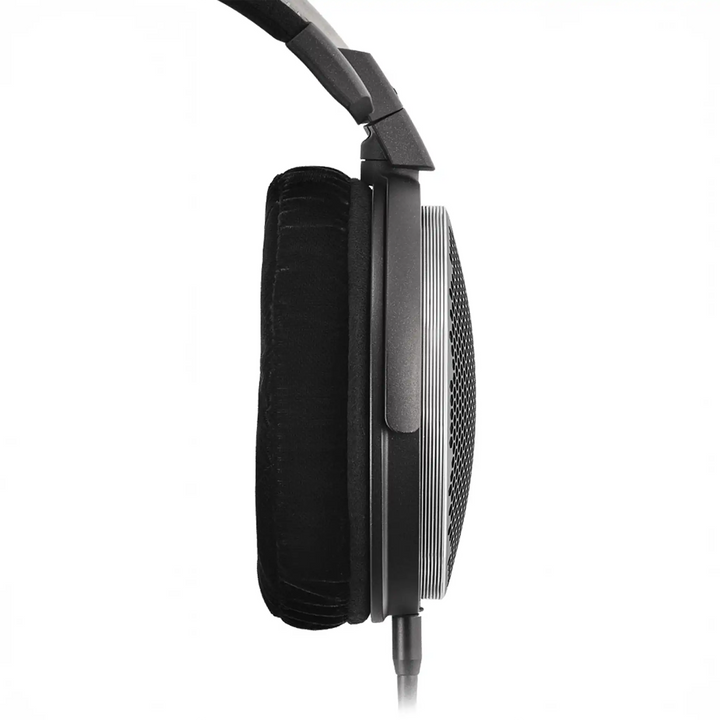 Audio-Technica ATH-ADX7000 headphones left earcup straight on profile view whitebox