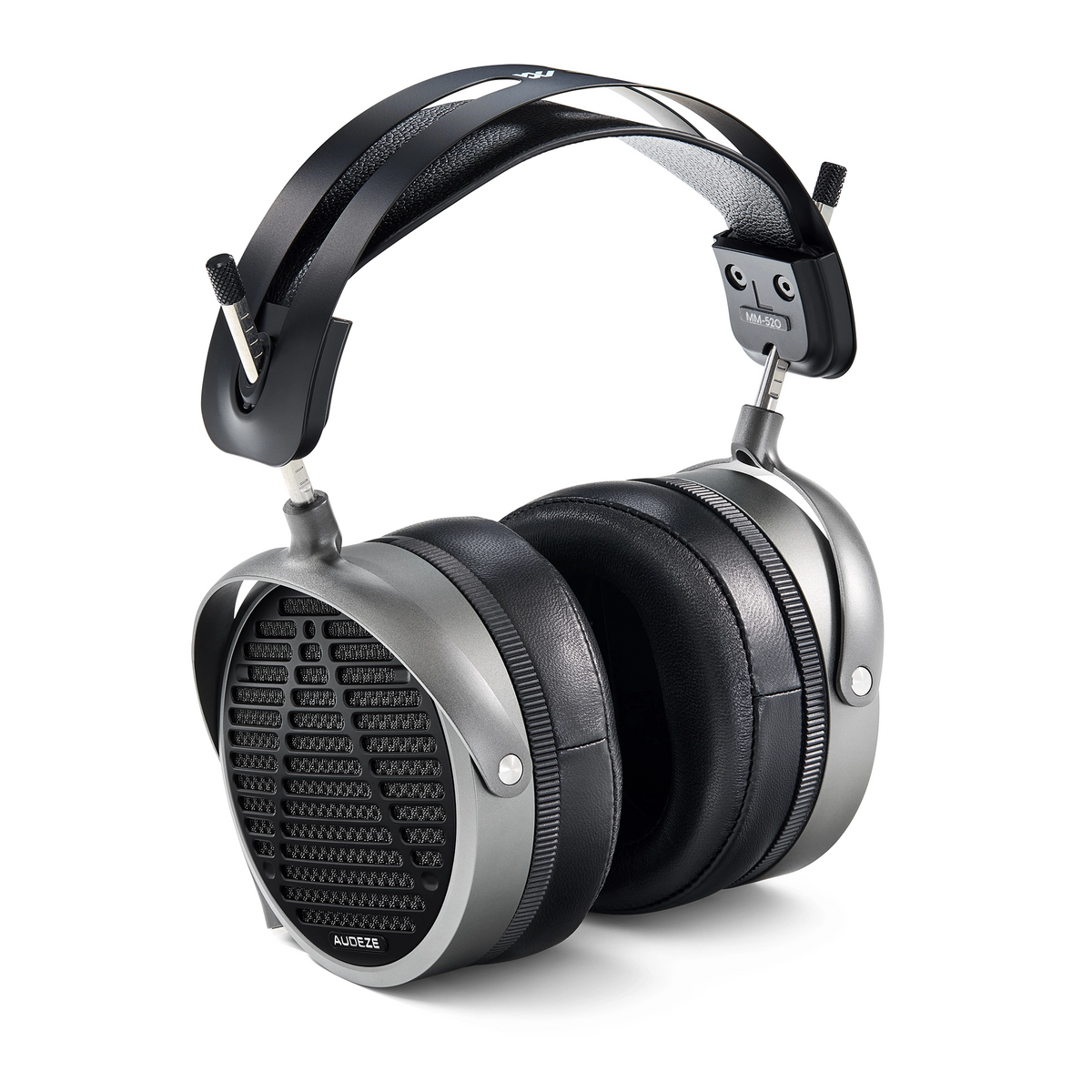Audeze MM-520 headphones front left 3 quarter whitebox