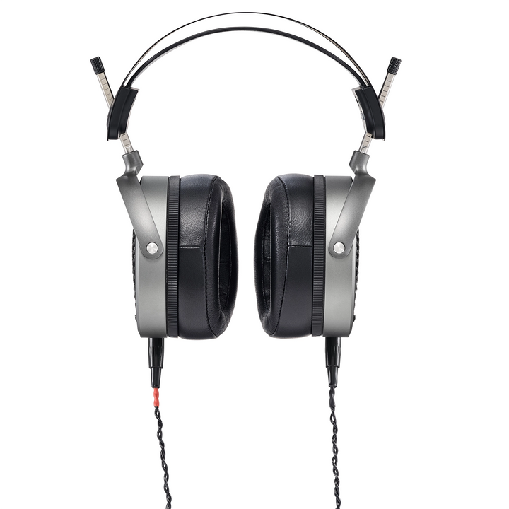 Audeze MM-520 headphones front with cable attached whitebox