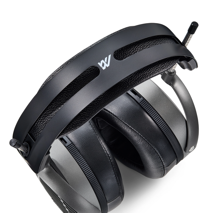 Audeze MM-520 headphones top down view whitebox