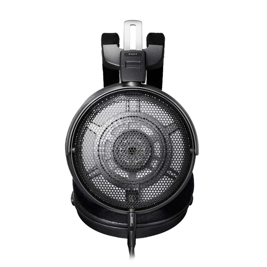 Audio-technica ath-adx3000 eye level right ear cup closeup whitebox