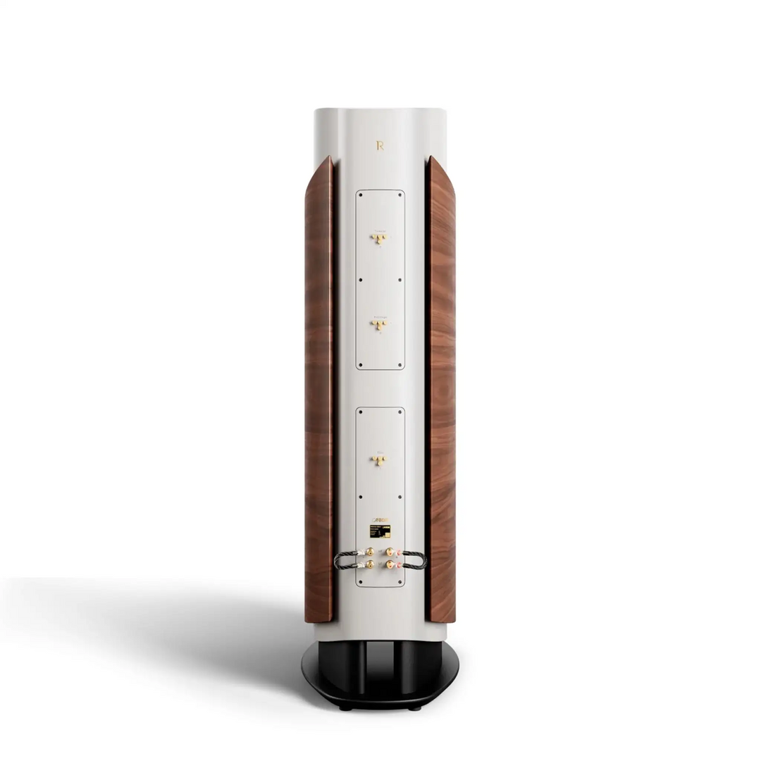 Canton Reference Alpha speaker in grey standing rear center whitebox