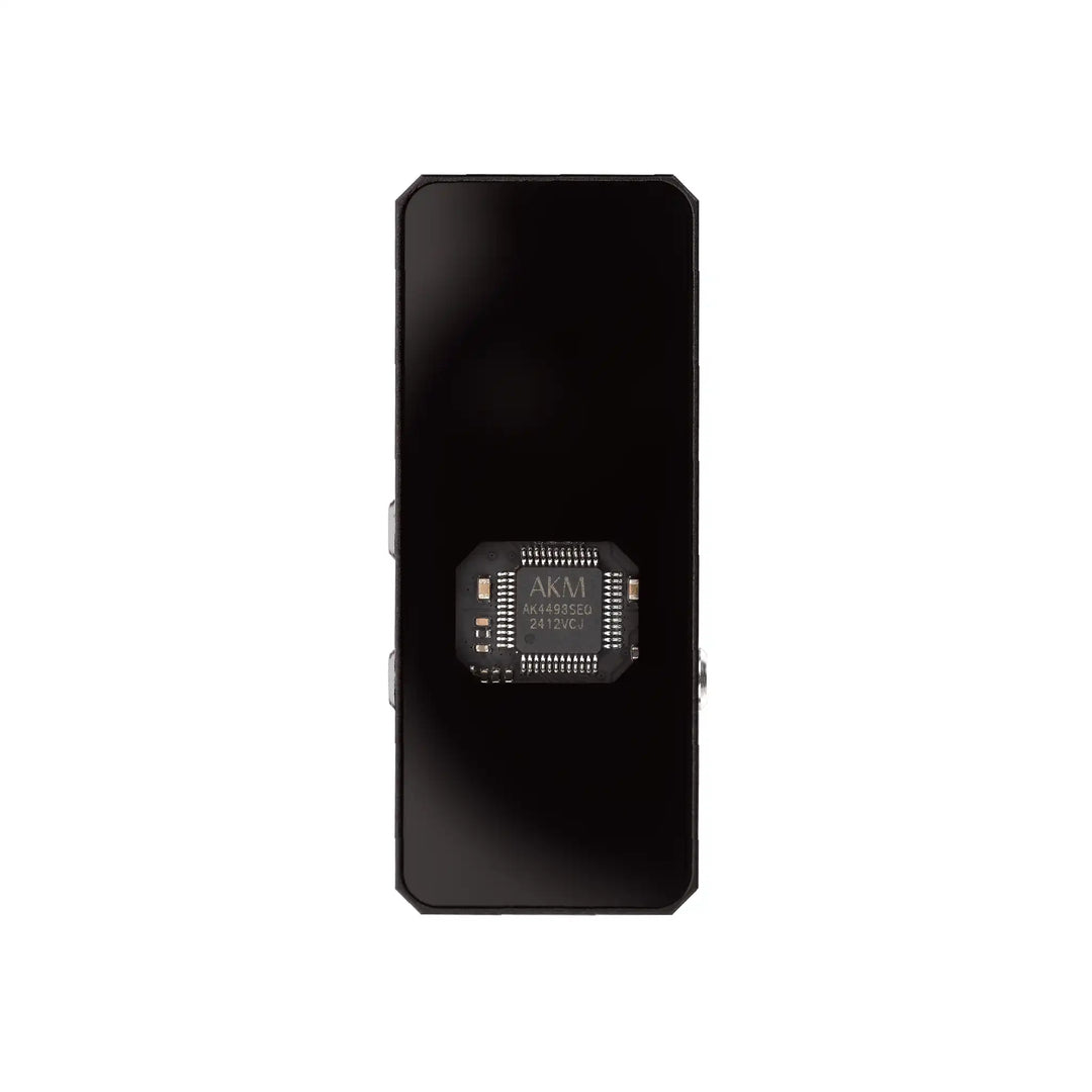 Campfire Audio Relay dac/amp standing back view of dac chip showing whitebox