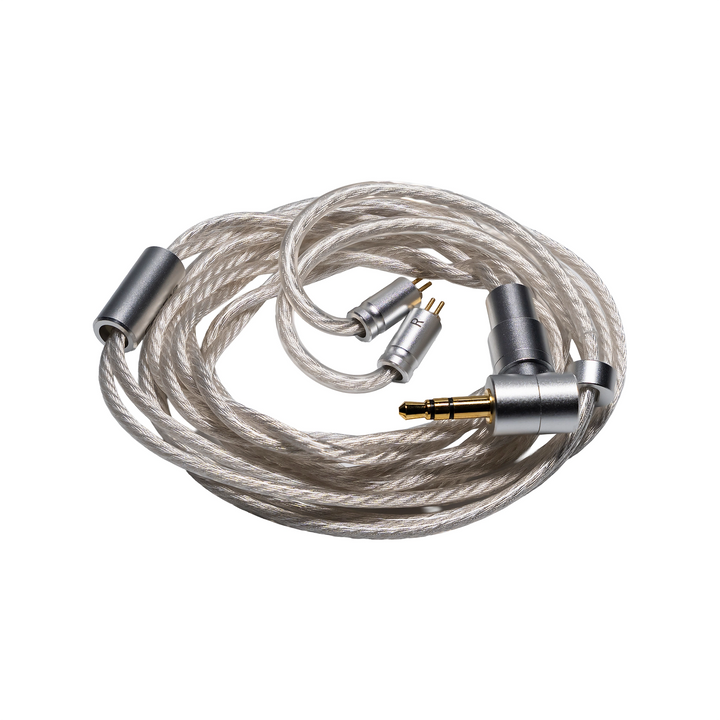CrinEar Reference IEMs cable coiled with 3.5mm plug attached whitebox