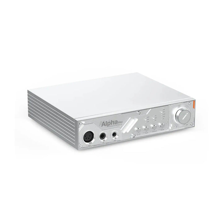 D&amp;A Alpha Pro DAC/amp front left 3 quarter angle whitebox