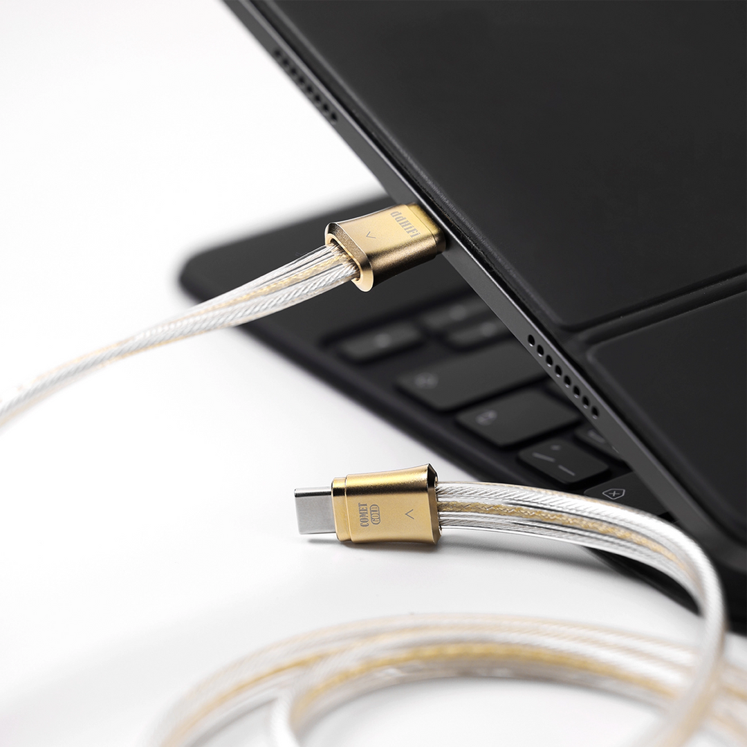 ddHiFi TC19CC plugged into iPad whitebox