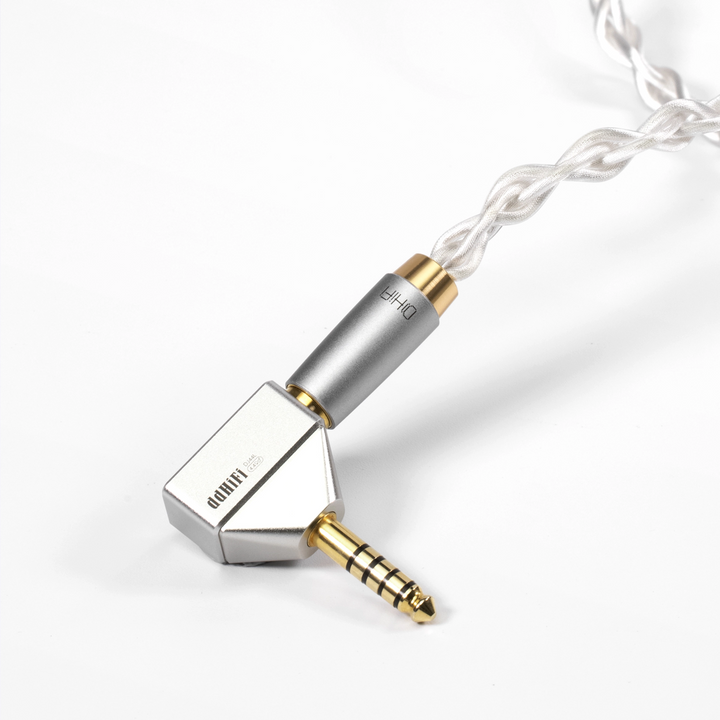 ddHiFi DJ44L adapter with cable plugged in whitebox