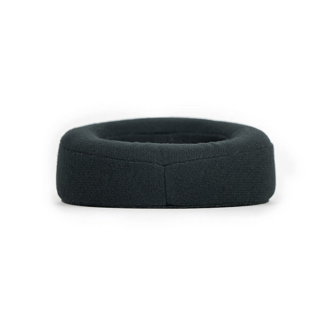 Dekoni Audeze MM velour earpad profile eye-level over white background