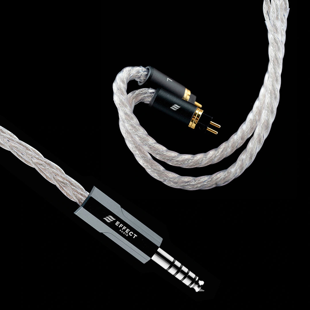 Effect Audio Cadmus 2 closeup 2-pin and 4.4mm connectors bird&