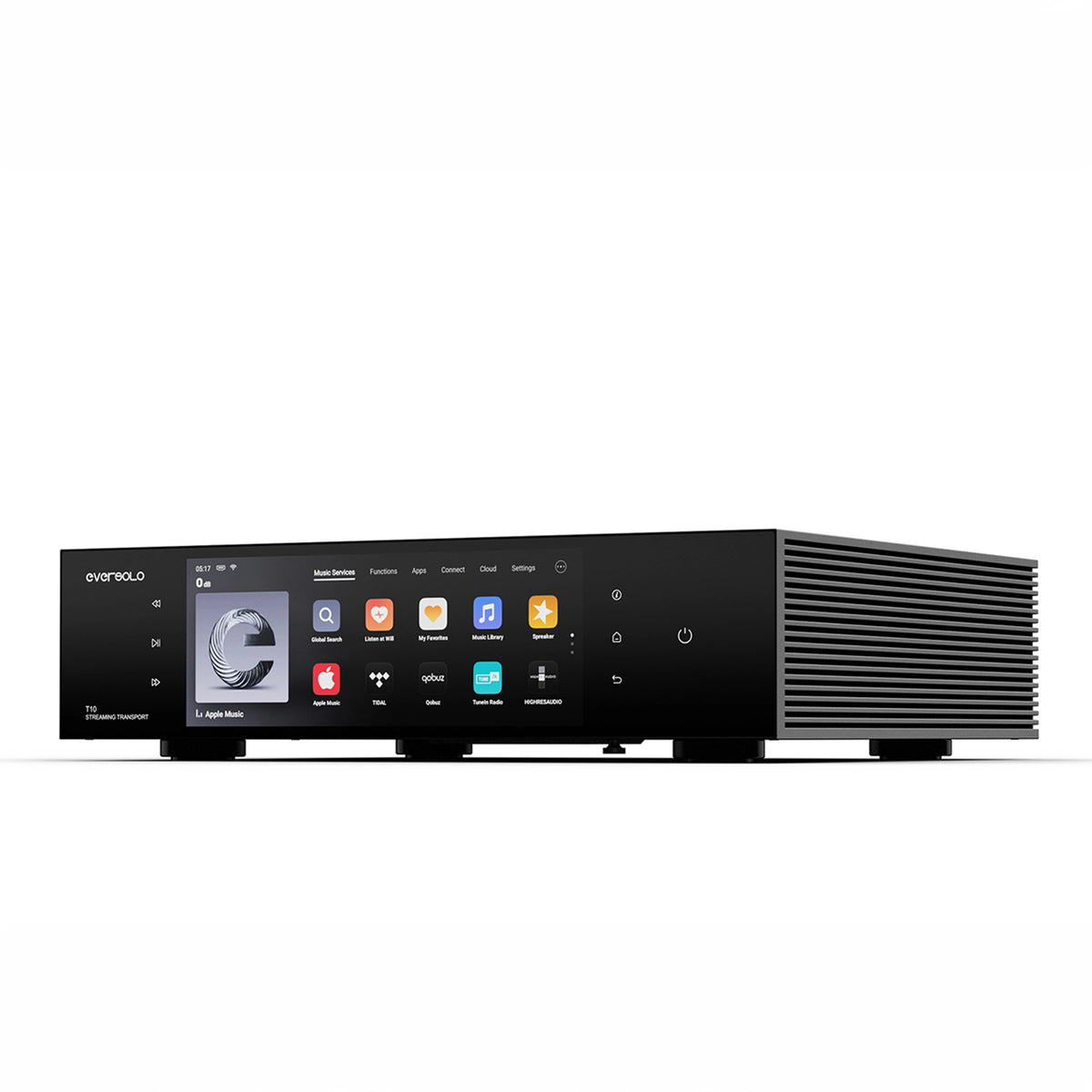EverSolo T10 streamer front right 3 quarter whitebox