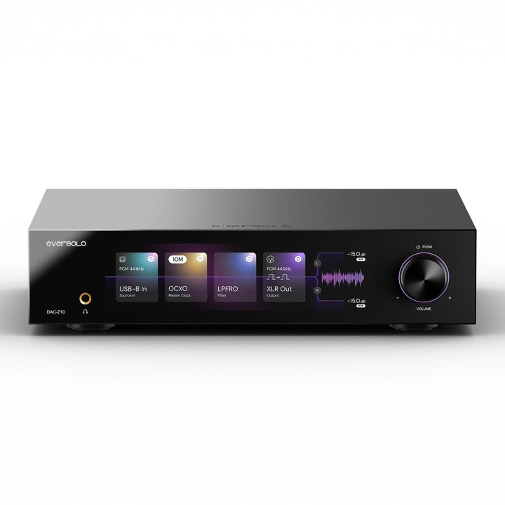 EverSolo DAC-Z10 sitting front center whitebox
