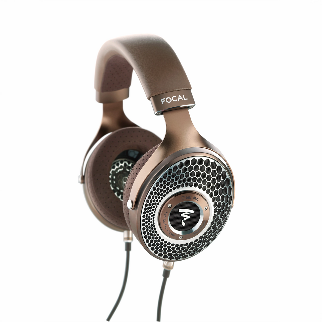 Focal Clear Mg headphone front right 3 quarter whitebox