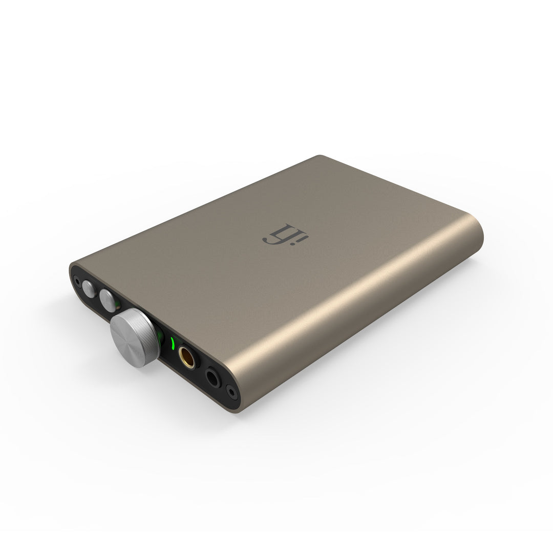 iFi hip-dac 3 3D render front 3 quarter over white background