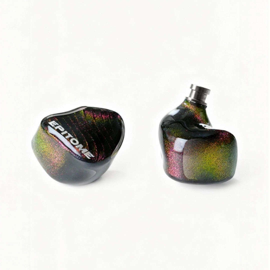 iBasso Epitome IEMs front and top whitebox