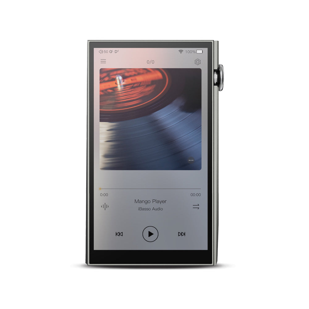 iBasso DX260 silver front over white background