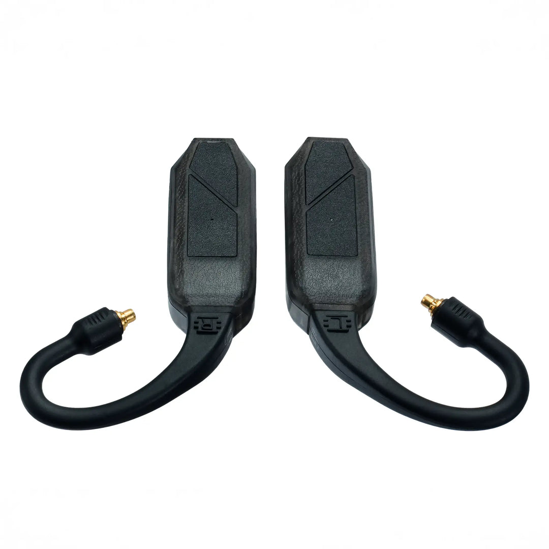 iFi Audio GO pods Air dac and amp lying center top down view whitebox
