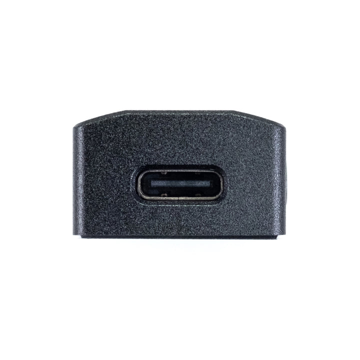 iFi GO bar closeup USB input over white background