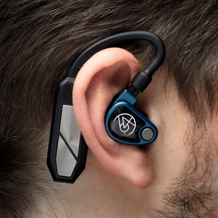 iFi GO Pod with attached 64 Audio U4s IEM inserted into ear