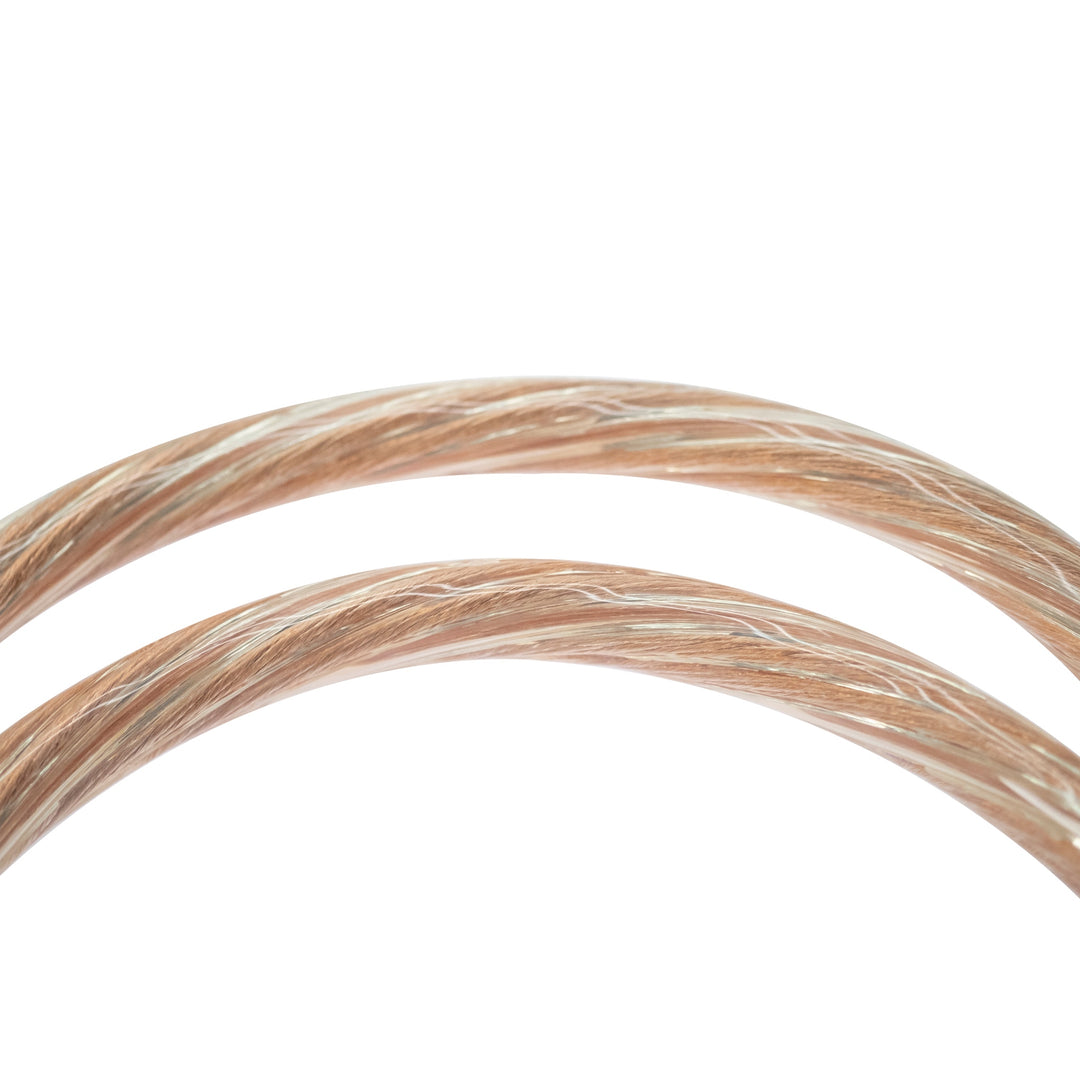 iFi Quasar sheathing and copper closeup over white background