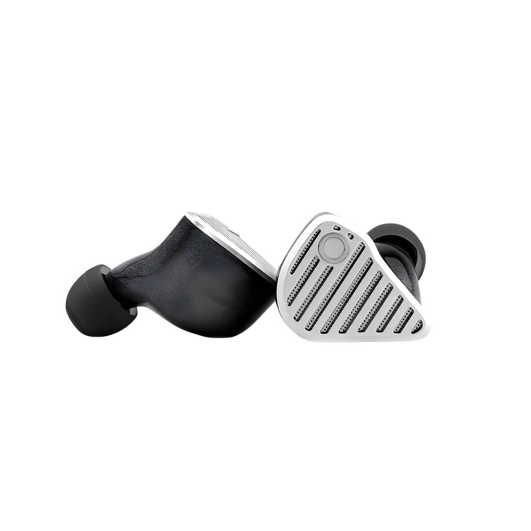IO Audio CIELO IEMs front and side view whitebox