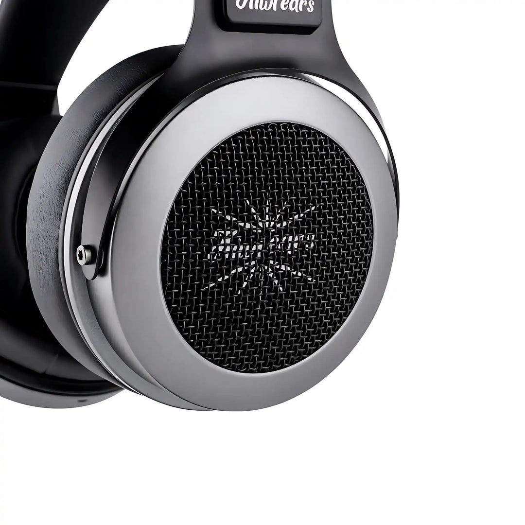 Kiwi Ears Altruva headphones closeup of ear cup whitebox