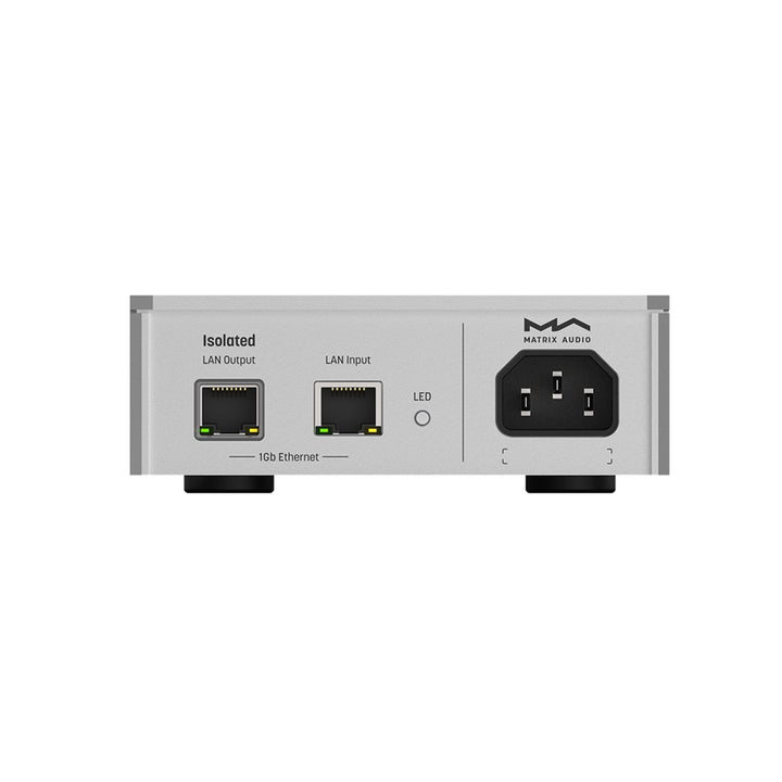Matrix Audio SI-1 network isolator rear center whitebox