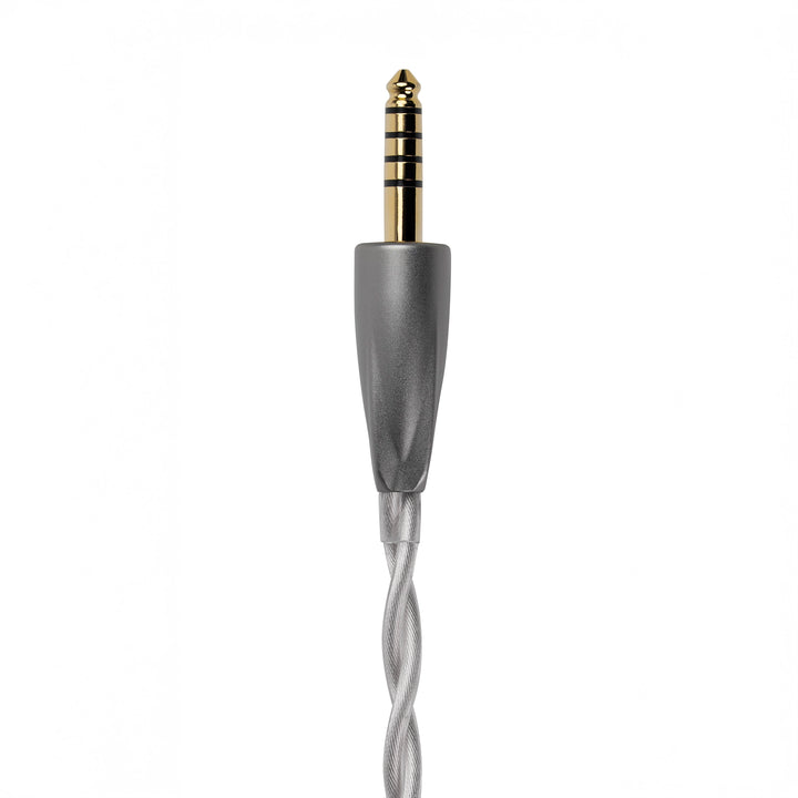 Meze Audio ASTRU IEMs closeup of 4.4mm termination whitebox