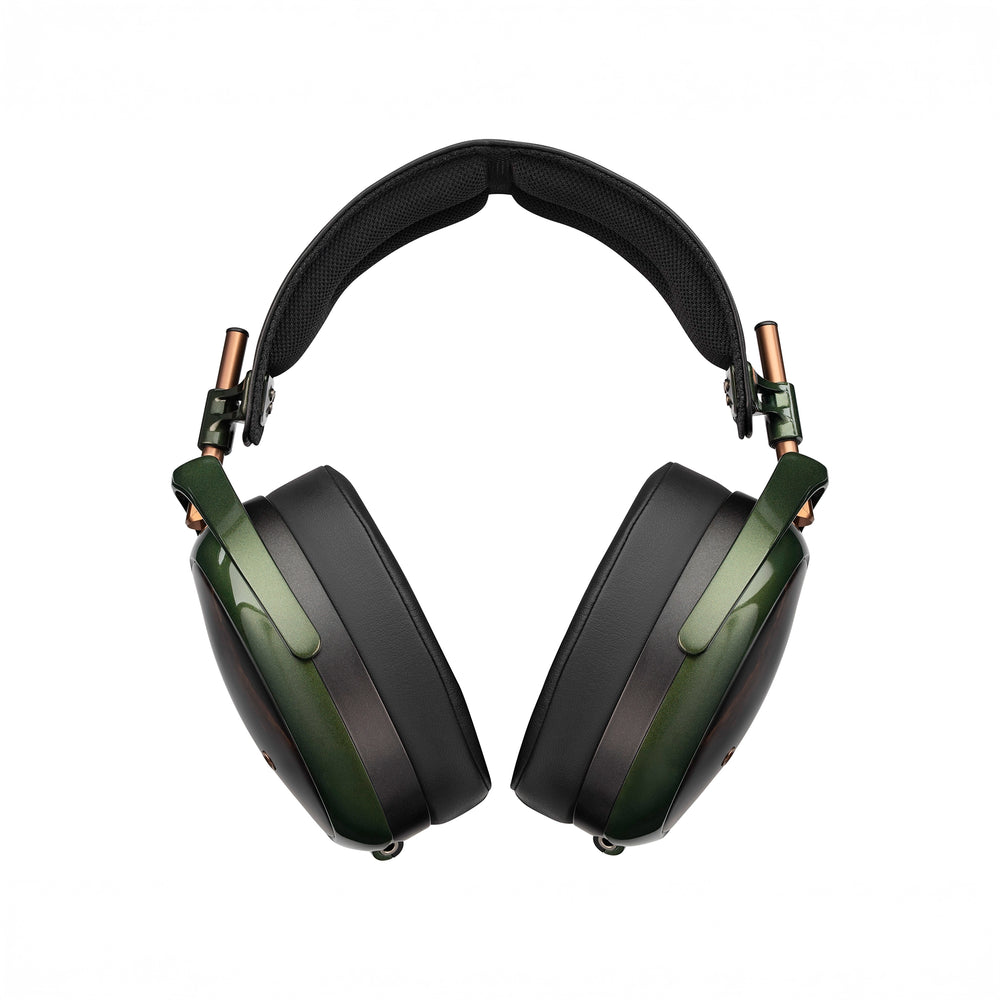 Meze Audio Strada headphones rear straight on whitebox