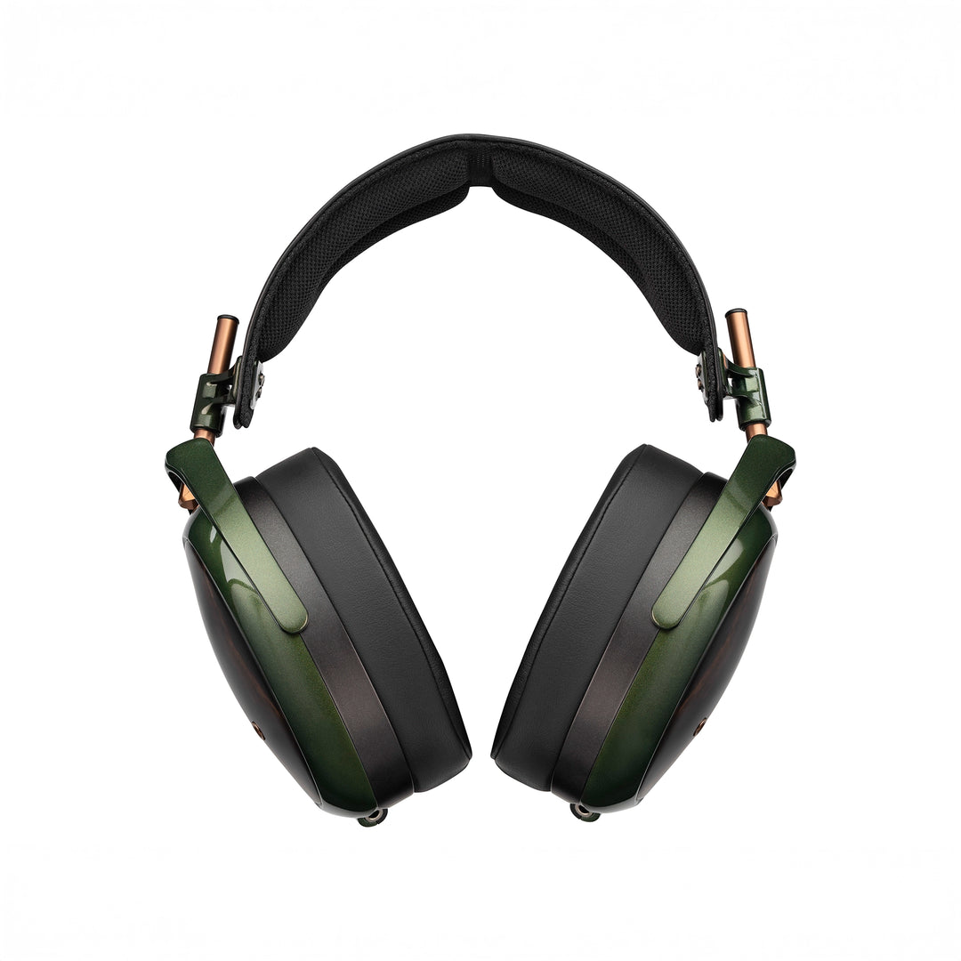 Meze Audio Strada headphones rear straight on whitebox