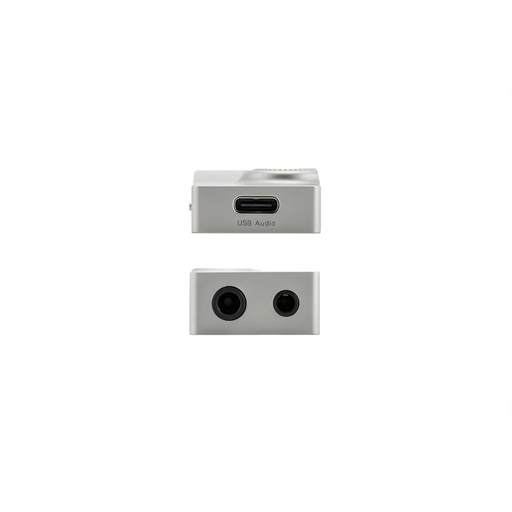 Moondrop Moonriver3 portable dac and amp top and bottom output and input whitebox