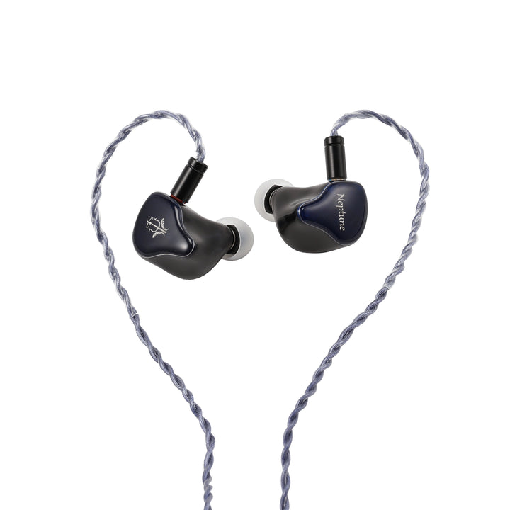 Melody Wings Neptune iems attached to cable floating whitebox