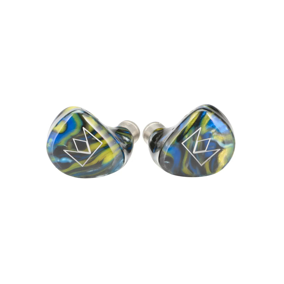 Noble Audio Van Gogh IEMs front center whitebox