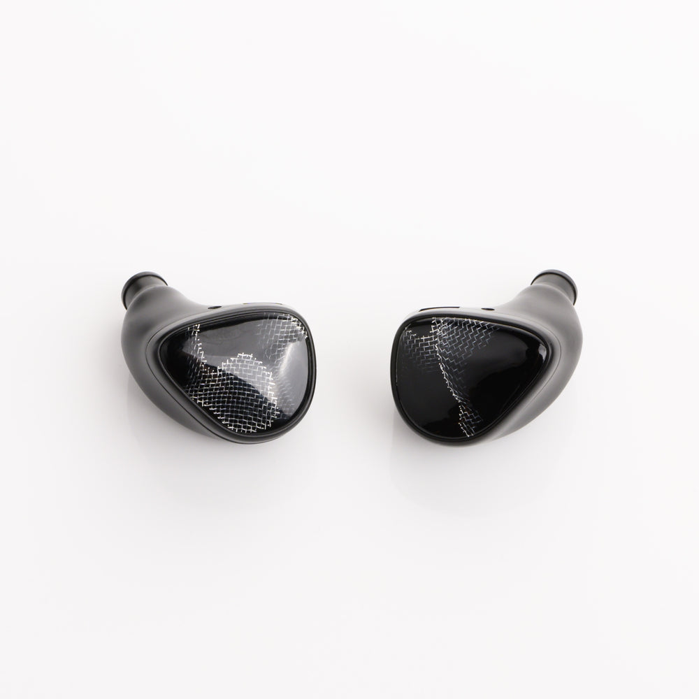 Noble Audio Onyx closeup front over white background