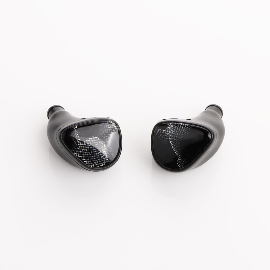 Noble Audio Onyx closeup front over white background